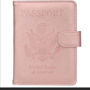 Rose Gold passport Holder Brand New